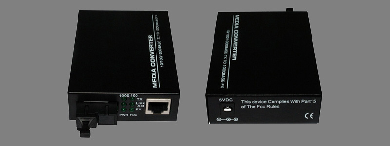 10/100/1000M Gigabit Single Fiber Fast Media Converter 1 Port